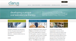 Desktop Screenshot of clarustherapeutics.com
